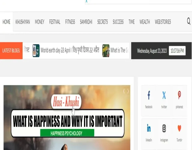 What can blog hasi happiness for young?