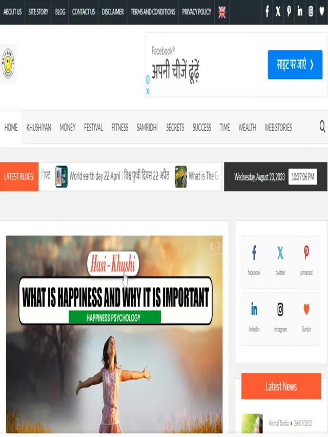 What can blog hasi happiness for young?