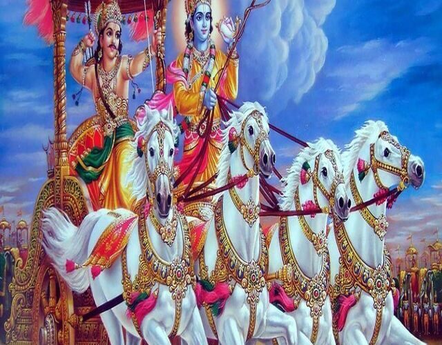 Geeta near Vishwa Guru India